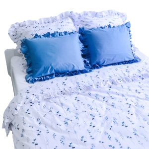 Pościel Bawełniana Z Falbanką Komplet 200X200 Cm 4 Poduszka 466189 Pościel Bawełniana Z Falbanką Komplet 200X200 Cm 4 Poduszka 466189