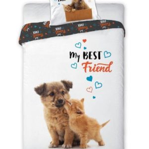 Pościel Best Friends Pies Kot 140×200 Faro 272683 Pościel Best Friends Pies Kot 140×200 Faro 272683