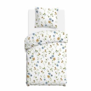 Pościel CottonLove biała pastelowe kwiaty 140×200 + 1 poszewka 969754 Pościel CottonLove biała pastelowe kwiaty 140×200 + 1 poszewka 969754