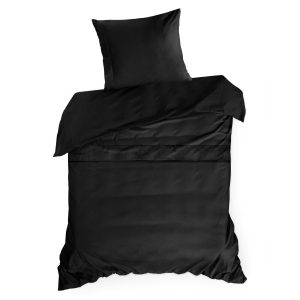 Pościel czarna Elegante 140×200 + 70×80 makosatyna luksusowy styl 1008316 Pościel czarna Elegante 140×200 + 70×80 makosatyna luksusowy styl 1008316
