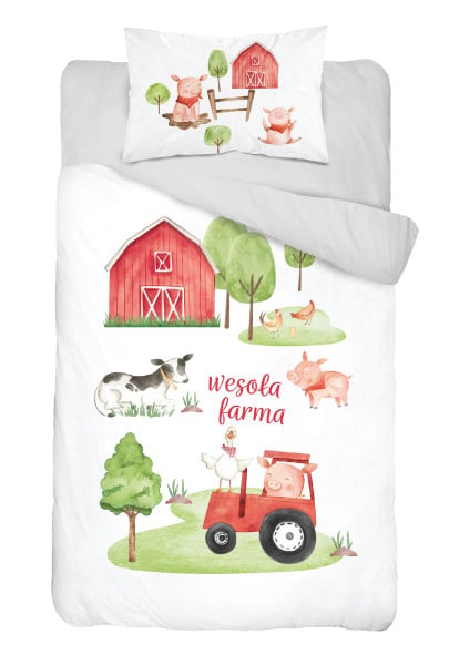 Pościel do łóżeczka Wesoła Farma 90x120 Detexpol 262758