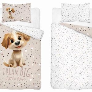 Pościel dziecięca 100×135 – 5515 B – z pieskiem beżowa – Sweet Dreams 961853 Pościel dziecięca 100×135 – 5515 B – z pieskiem beżowa – Sweet Dreams 961853