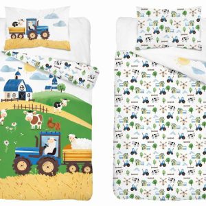Pościel dziecięca 100×135 farma niebieski traktor – 5513 B – Mayamoo 961813 Pościel dziecięca 100×135 farma niebieski traktor – 5513 B – Mayamoo 961813