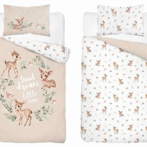 Pościel dziecięca 100×135 sarenki beżowe Sweet Dream – 5511 A – Mayamoo 961738 Pościel dziecięca 100×135 sarenki beżowe Sweet Dream – 5511 A – Mayamoo 961738