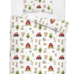Pościel dziecięca 160×200 – 5728A – biała farma – KidsDreams 961712 Pościel dziecięca 160×200 – 5728A – biała farma – KidsDreams 961712
