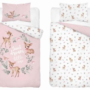 Pościel dziecięca 90×120 sarenki różowe Sweet Dream – 5511 B – Mayamoo 961800 Pościel dziecięca 90×120 sarenki różowe Sweet Dream – 5511 B – Mayamoo 961800