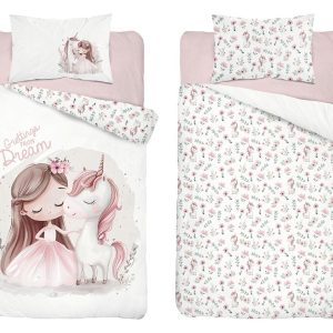 Pościel dziecięca 90×120 z jednorożcem różowy – Sweet Dreams 959248 Pościel dziecięca 90×120 z jednorożcem różowy – Sweet Dreams 959248