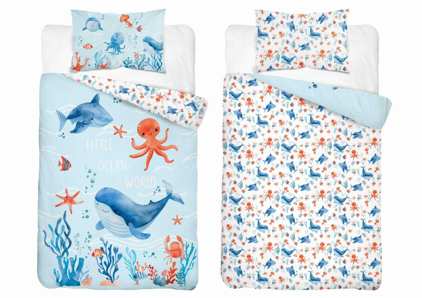 Pościel dziecięca 90x120 - z motywem oceanu - Sweet Dreams 959224