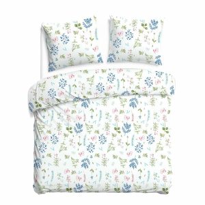 Pościel flanelowa 160×200 31509/1 biała kolorowa kwiaty Flanelove 969722 Pościel flanelowa 160×200 31509/1 biała kolorowa kwiaty Flanelove 969722