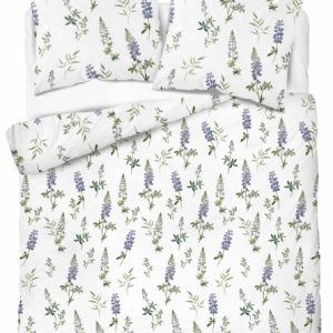 Pościel flanelowa 220×200 biała w błękitny łubin – Pastel Flowers – 5628 B 961804 Pościel flanelowa 220×200 biała w błękitny łubin – Pastel Flowers – 5628 B 961804