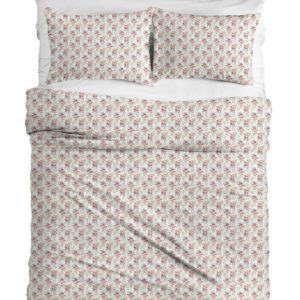 Pościel flanelowa 220×200 F-83A Różyczki drobne kremowa czerwona kwiaty 774274 Pościel flanelowa 220×200 F-83A Różyczki drobne kremowa czerwona kwiaty 774274