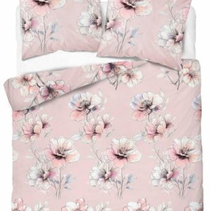 Pościel flanelowa 220×200 jasnoróżowa w kwiaty pastelowe – Pastel Flowers 1065742 Pościel flanelowa 220×200 jasnoróżowa w kwiaty pastelowe – Pastel Flowers 1065742