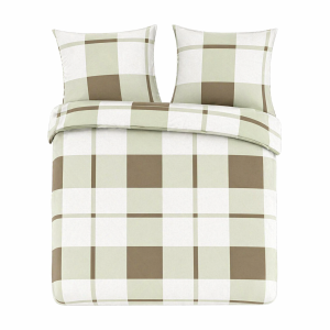 Pościel flanelowa 220×200 Krata beżowa 1025864 Pościel flanelowa 220×200 Krata beżowa 1025864