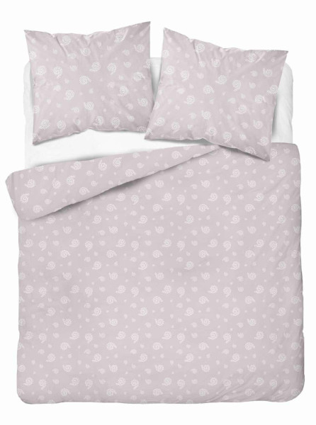 Pościel flanelowa 220x200 paisley na pudrowym różu - Pastel Flowers 1065718