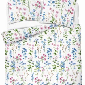 Pościel flanelowa 220×200 Pastel Flowers – polne kwiaty niebiesko-różowe 961750 Pościel flanelowa 220×200 Pastel Flowers – polne kwiaty niebiesko-różowe 961750