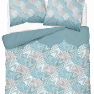 Pościel flanelowa 220×200 Pastel Flowers – turkusowo-szare fale 961710 Pościel flanelowa 220×200 Pastel Flowers – turkusowo-szare fale 961710