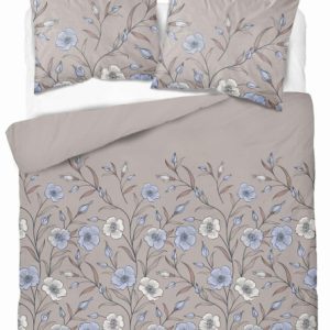 Pościel flanelowa 220×200 taupe w polne kwiaty błękitne – Pastel Flowers 1065770 Pościel flanelowa 220×200 taupe w polne kwiaty błękitne – Pastel Flowers 1065770