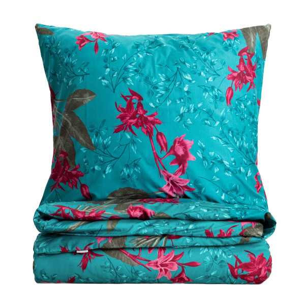 Pościel FLORELLE mikrofibry w kwiaty 140x200 + 1*70x80 cm HOMLA 954424