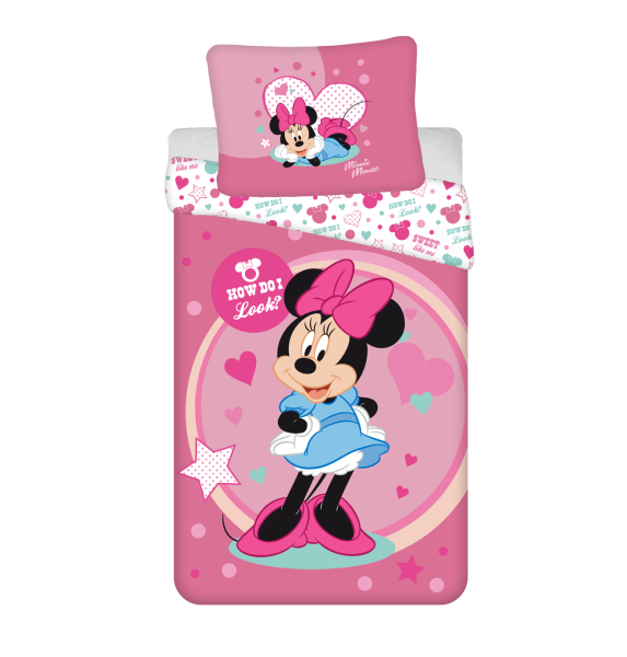 Pościel licencyjna Myszka Minnie 140x200 Jerry Fabrics 272875