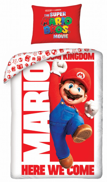 Pościel licencyjna Super Mario Bros 140x200 Halantex 272864