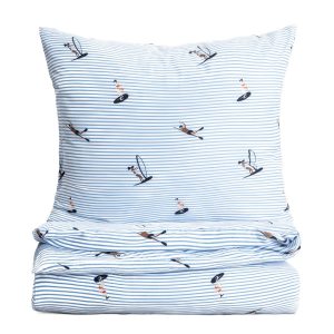 Pościel MARE z mikrofibry w wakacyjny wzór 160×200 + 2*70×80 cm HOMLA 950768