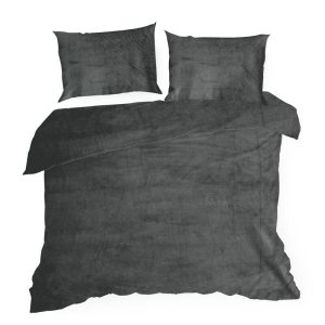 Pościel pluszowa 220×200 Flano stalowa 868920 Pościel pluszowa 220×200 Flano stalowa 868920