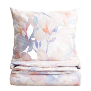 Pościel ROSA satynowa w kwiaty 140×200 + 1*70×80 cm HOMLA 927437