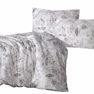 Pościel satynowa 160×200 Luna ornamenty brązowa orientalna Exclusive 763083