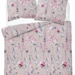 Pościel satynowa 160×200 pudrowa pastelowe kwiaty Botanica Satin 963771 Pościel satynowa 160×200 pudrowa pastelowe kwiaty Botanica Satin 963771