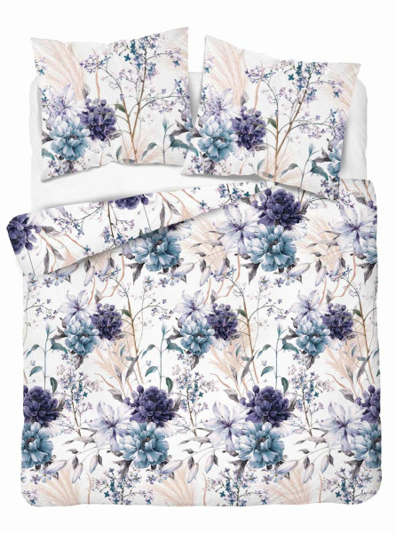Pościel satynowa 220x200 akwarelowe kwiaty Home Satin 765331