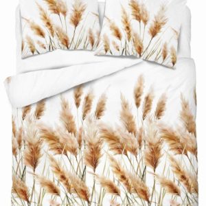 Pościel satynowa 220×200 Trawy pampasowe złote Home Satin 765446
