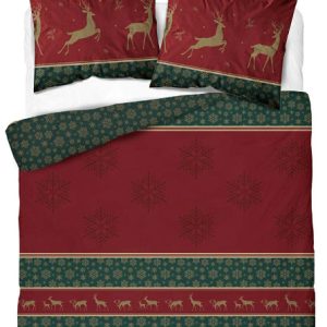 Pościel świąteczna 220×200 bord-ziel renifery – 5817 A – Christmas Comfort 1027333 Pościel świąteczna 220×200 bord-ziel renifery – 5817 A – Christmas Comfort 1027333