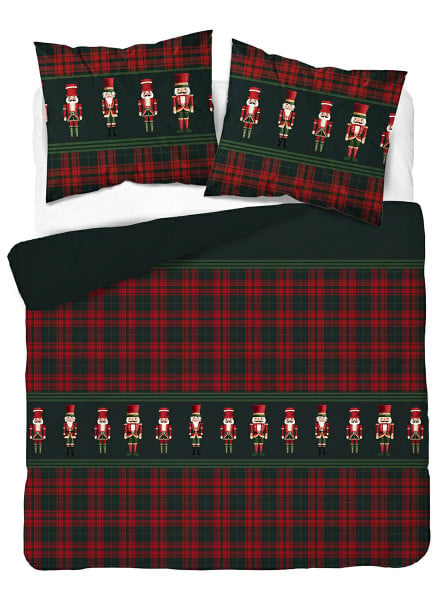 Pościel świąteczna 220x200 zielona w kratkę – 5820 A – Christmas Comfort 1025844