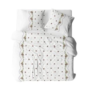 Pościel z kory 200×220 002A Bordiura Biało-Czerwona na guziki 100% bawełna 1078312 Pościel z kory 200×220 002A Bordiura Biało-Czerwona na guziki 100% bawełna 1078312