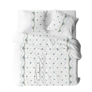 Pościel z kory 200×220 002B Bordiura Biało-Niebieska na guziki 100% bawełna 1078307 Pościel z kory 200×220 002B Bordiura Biało-Niebieska na guziki 100% bawełna 1078307