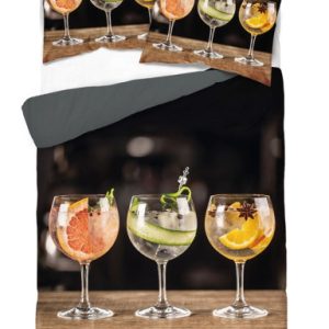 Pościel z mikrofibry 3D Magic 160×200 kolorowe drinki czarna 1065757 Pościel z mikrofibry 3D Magic 160×200 kolorowe drinki czarna 1065757