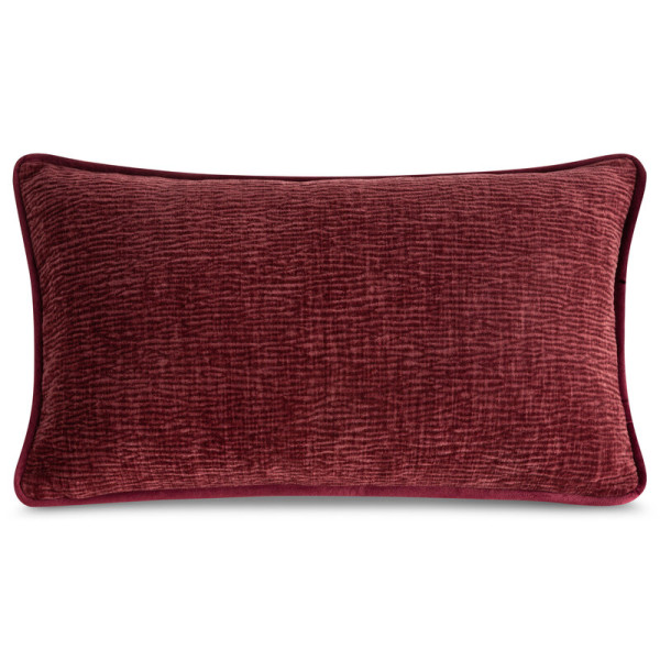 Poszewka 30x50 Rosi 02 bordowa szenilowa welwetowa 983095