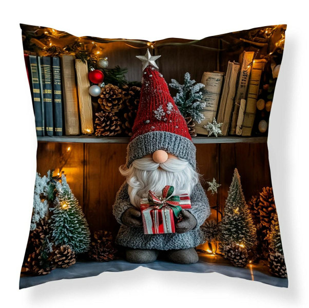 Poszewka 3D Christmas Dreams 40x40 Skrzat z Prezentem 1064678