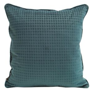 Poszewka 40×40 Amelia turkusowa ciemna pepitka welurowa 990508 Poszewka 40×40 Amelia turkusowa ciemna pepitka welurowa 990508
