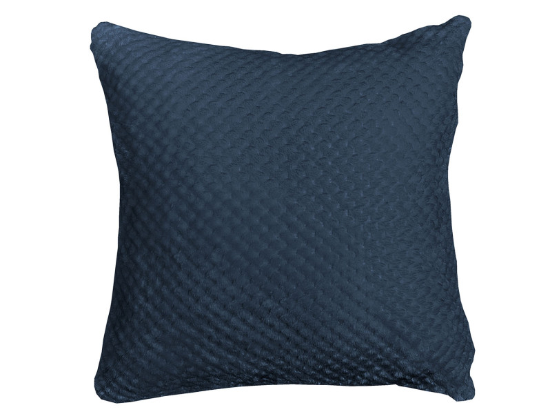 Poszewka 40x40 Amorro żakardowa granatowa wytłaczana 240g/m2 84096