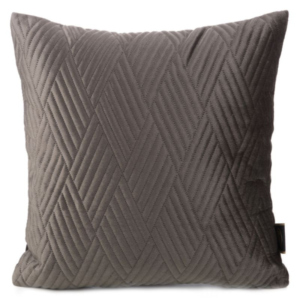 Poszewka 40x40 Ariel 1 brązowa welurowa geometryczny 83072
