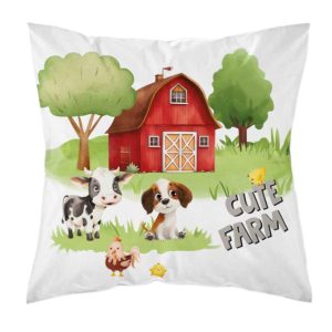 Poszewka 40×40 farma czerwony traktor Cute Farm – PSBA 47 A – Mayamoo 990796 Poszewka 40×40 farma czerwony traktor Cute Farm – PSBA 47 A – Mayamoo 990796