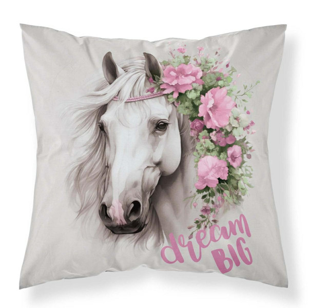 Poszewka 40x40 koń w kwiatach „Dream Big” MF038 A – Fun Dreams 965037