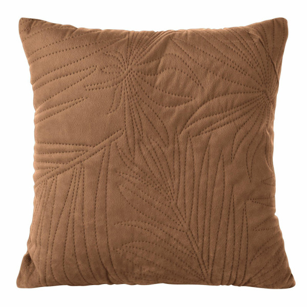Poszewka 40x40 Luiz 4 ceglasta welurowa liście 84297