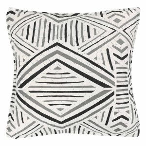 Poszewka 40×40 Tarik biała czarna geometryczna 83027