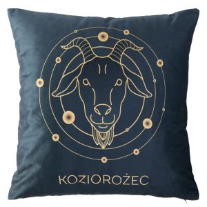 Poszewka 40×40 Zodiak Koziorożec turkusowa ciemna welurowa 84409 Poszewka 40×40 Zodiak Koziorożec turkusowa ciemna welurowa 84409