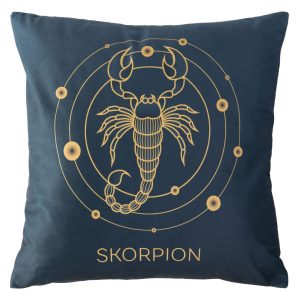 Poszewka 40×40 Zodiak Skorpion turkusowa ciemna welurowa 83452 Poszewka 40×40 Zodiak Skorpion turkusowa ciemna welurowa 83452