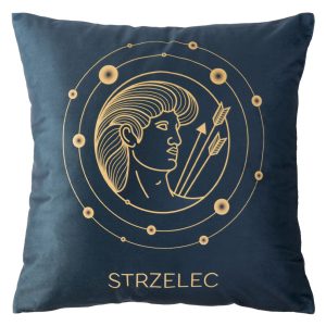Poszewka 40×40 Zodiak Strzelec turkusowa ciemna welurowa 84469 Poszewka 40×40 Zodiak Strzelec turkusowa ciemna welurowa 84469