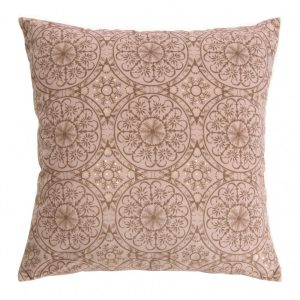 Poszewka 45×45 10 pudrowa beżowa rozety welurowa ornamenty 83455 Poszewka 45×45 10 pudrowa beżowa rozety welurowa ornamenty 83455