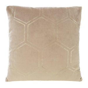 Poszewka 45×45 12L beżowa złota plaster miodu welurowa 84105 Poszewka 45×45 12L beżowa złota plaster miodu welurowa 84105